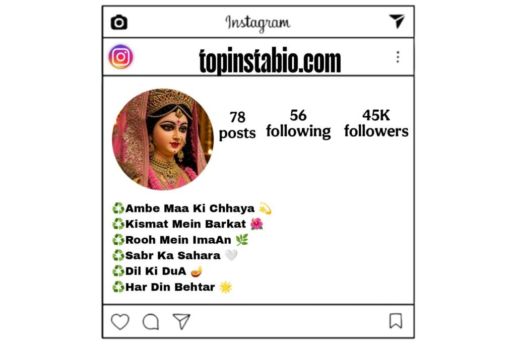 Letest 100+ Jai Mata Di Bio for Instagram | 2026