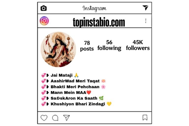 Letest 100+ Jai Mata Di Bio for Instagram | 2026