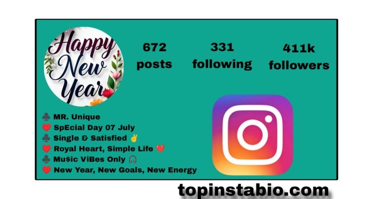 Letest 198+ New Year Bio For Instagram For Girls And Boys