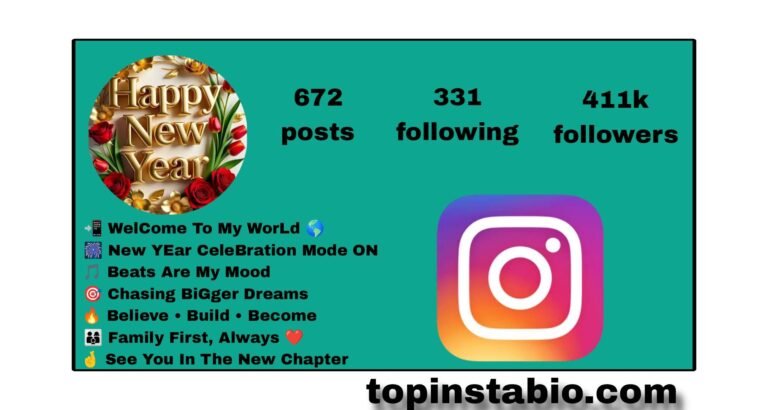 Letest 198+ New Year Bio For Instagram For Girls And Boys