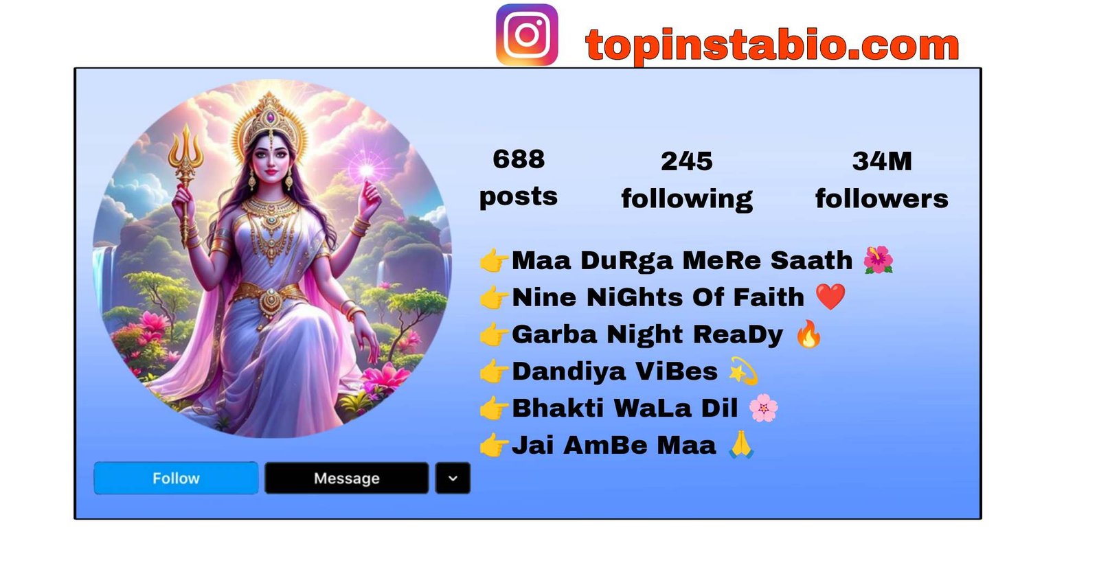 100+ Navratri Bio For Instagram | Instagram Bio Ideas