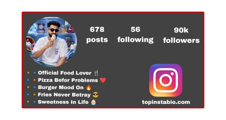 Foodie Bio for Instagram