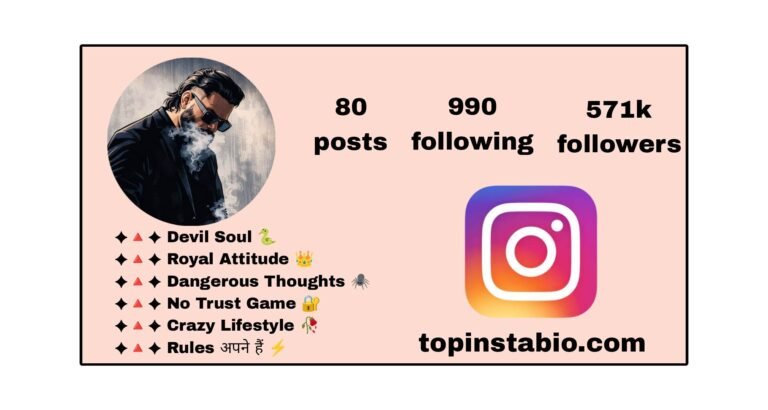 Devil Bio For Instagram