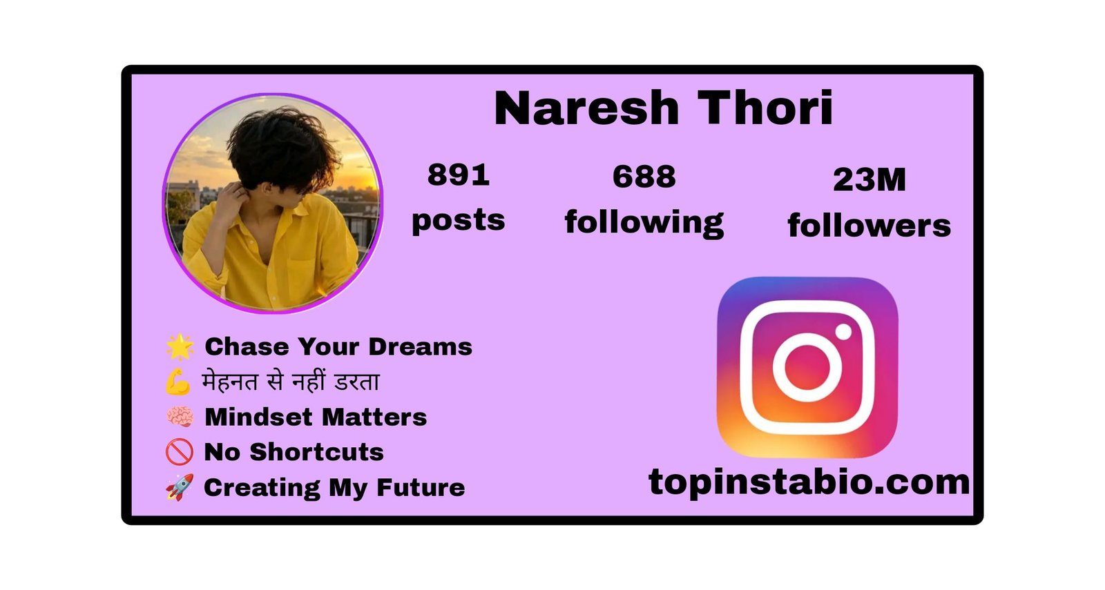 Motivation Bio for Instagram