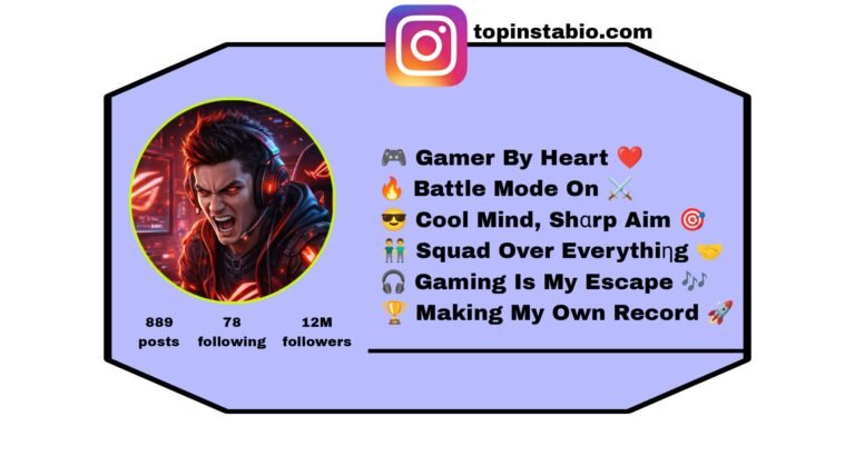Gaming Bio For Instagram