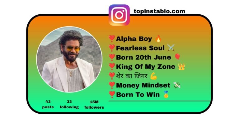 King Style Gangster Bio For Instagram
